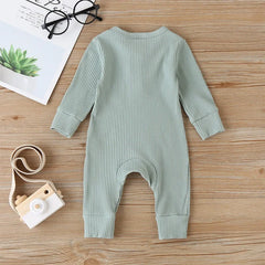 Cotton Long Sleeve Infant Romper