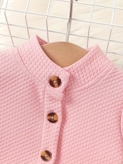 Elegant Bloom – Baby Girl Mesh Dressjacket with Waist Flower Detail
