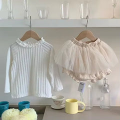 DotWhimsy – Baby Girl Cotton Tee & Printed Jumpsuit Set